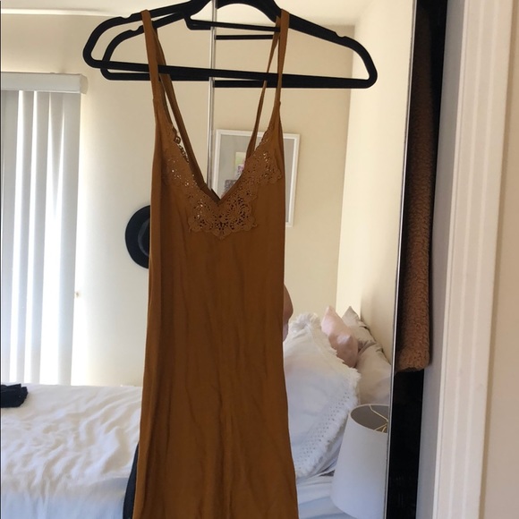 Free People Dresses & Skirts - Free people mustard caramel tunic